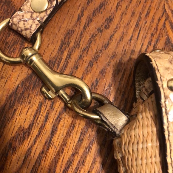 Coach Straw Python Clutch - Picture 6 of 16